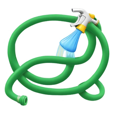 simple garden hose watering sticker