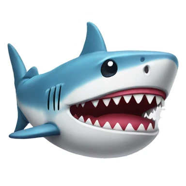 pillow on shark sticker