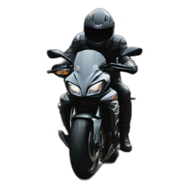 Un homme avec un casque de moto noir sur une Kawasaki Z800 noir sticker