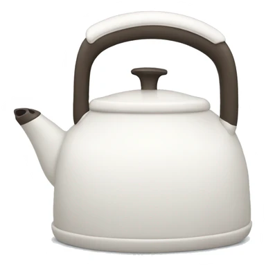 White tea kettle sticker