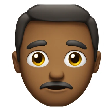 Emoji face glaring sticker