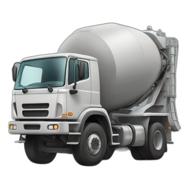 concrete-mixer truck sticker