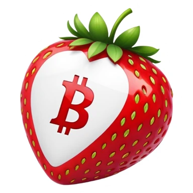 Strawberry crypto emoji sticker