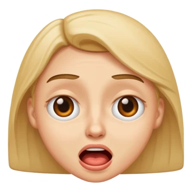 Eye roll while cringing sticker