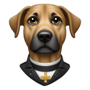 Perro pastor aleman negro sticker