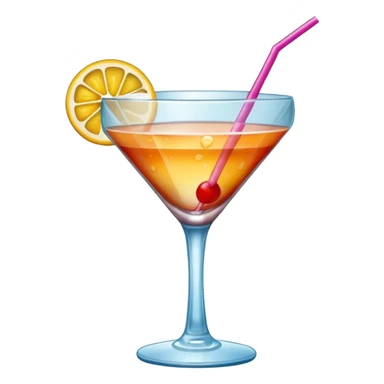 cocktail glass sticker