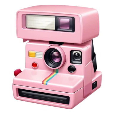 Polaroid pictures light pink  sticker