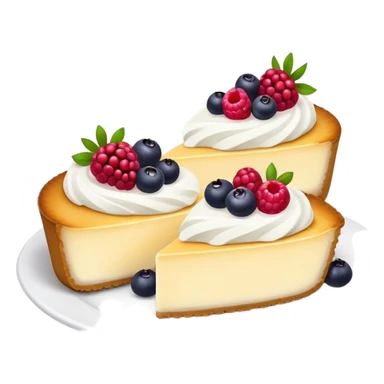 cheesecakes with berries and sour cream sticker