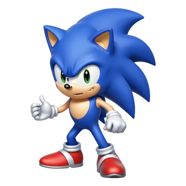 Sonic qui court  sticker