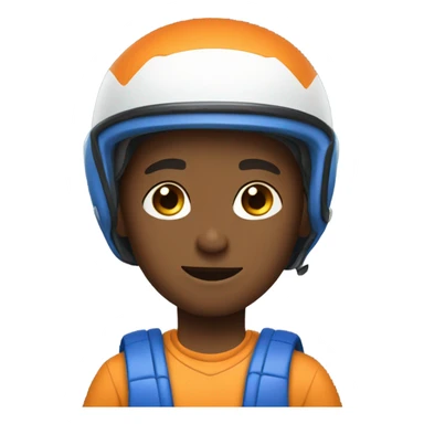 boy in sports gear helmets sticker
