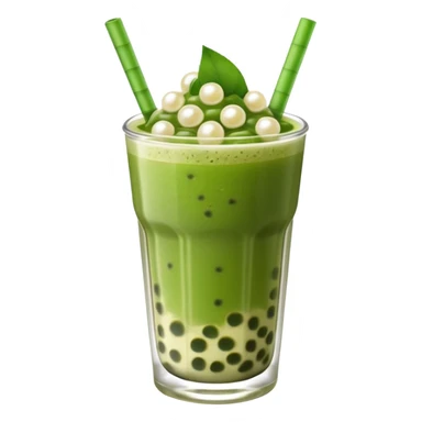 Matcha boba tea sticker