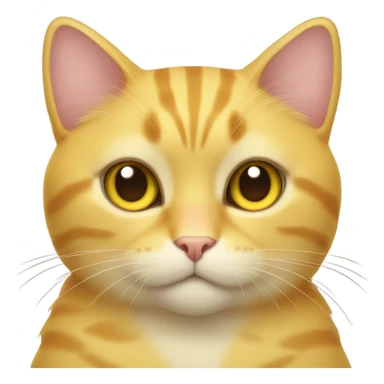 yellow cat with heart eyes sticker