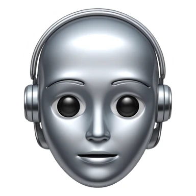 Generate a realistic emoji of AI artificial intelligence sticker