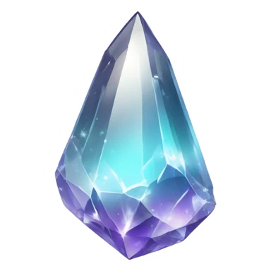 Shiny sparkly glass crystal gem shard sticker