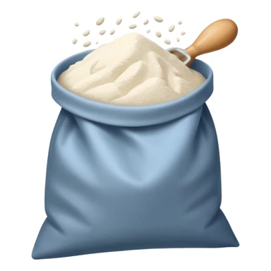 open bag of flour sticker