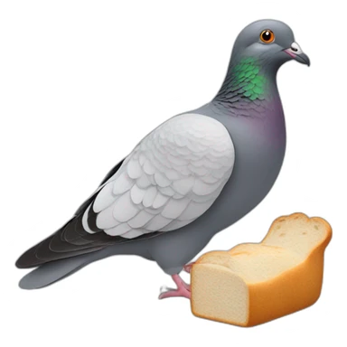 A Pigeon Eating Bread sticker
