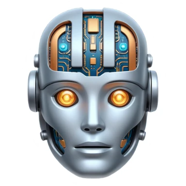 I need an emoji for Slack that ilustrates Artificial Intelligence (AI) si I can flag/tag pull requests and messages that are generated with AI for colleagues to know that they need to pay attention !
What is most descriptive for AI pull request ?

Make it animated and as large as possible  sticker