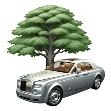 Rolls-Royce Phantom (2022) – cinematic-realistic Rolls-Royce Phantom, its polished silver frame glistening under the sun as it glides down a winding, tree-lined road. The iconic Spirit of Ecstasy hood ornament stands proudly, the V12 engine hums silently as the car cuts through the serene countryside, embodying elegance and power. sticker