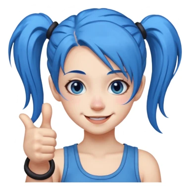 jinx from arcane giving a thumbs up sticker