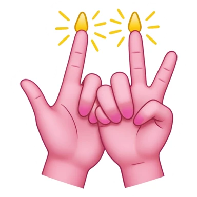 2D yellow pinky-promise/Pinky swear/ pinky handshake gesture emoji, bold outline, transparent 1024×1024. sticker