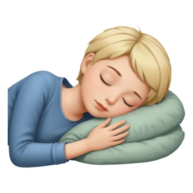 Sleeping short-haired girl sticker
