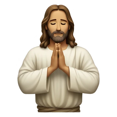 Jesus praying for everyone  sticker