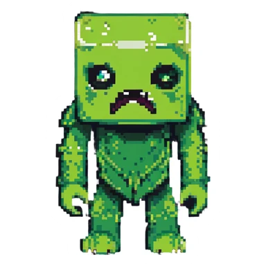 Minecraft creeper monster sticker