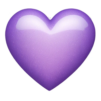 Pastel purple heart with the little sparkle on it sticker
