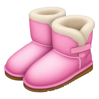 UGG slippers pink sticker
