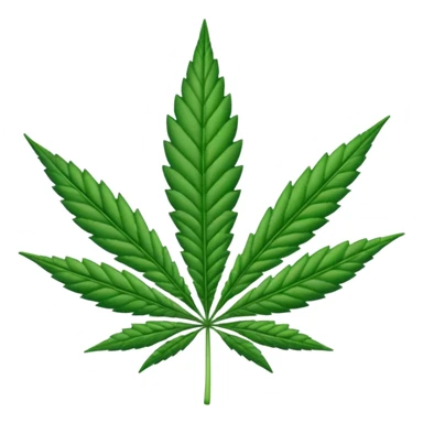Hoja de marihuana sticker