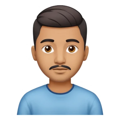 Indian man 25 years old fade hair cut sticker