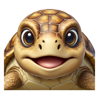 Cinematic Realistic Comical Sea Turtle Portrait Emoji, Head tilted dramatically with an exaggeratedly amused expression, featuring a robust, intricately patterned shell and wide, expressive eyes filled with playful disbelief, rendered with vibrant, lifelike detail and natural coastal light; high shine, dramatic yet playful, styled with an air of cheeky marine mischief, soft glowing outline, capturing the essence of a spirited and over‐the‐top sea turtle that looks ready to bob its way into viral fame! sticker