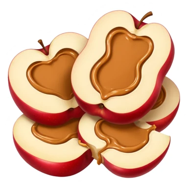 apple slices with peanutbutter sticker