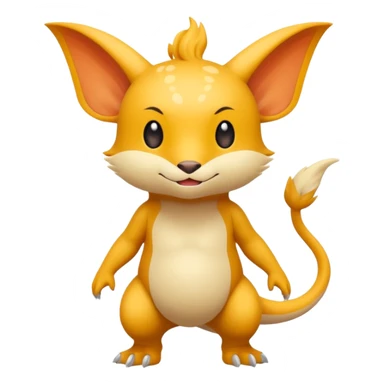 Cartoonic Funny Silly Childish Anime Fakémon-Fantasy-creature (full body) sticker