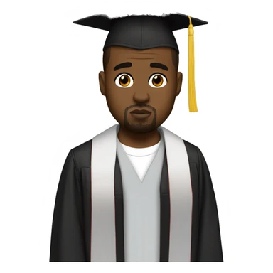 Graduation Kanye west bear sticker