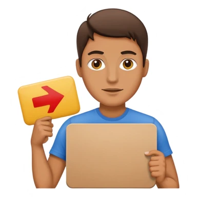 A demonstrator  sticker