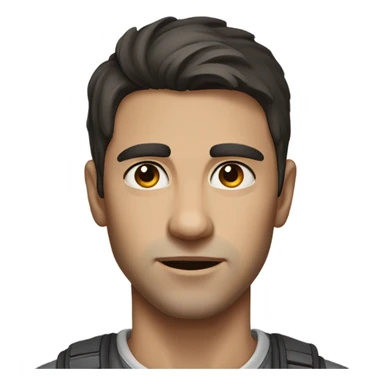 realistic portrait of a male sticker