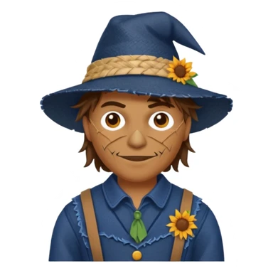 Scarecrow from The Land of Oz with dark blue outfit sticker