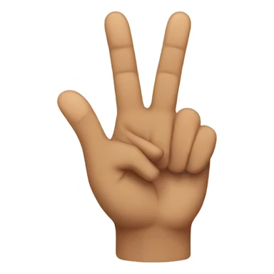 Peace sign with thumb sticking out sticker
