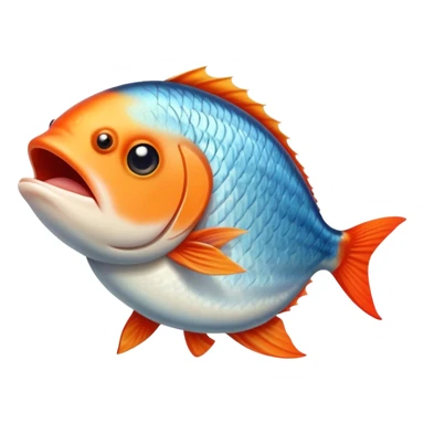 Fish flipping someone off sticker
