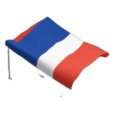 very big french flag isometric sticker
