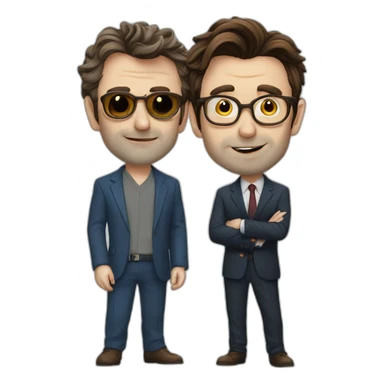 michael-sheen-with-david-tennant sticker