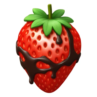 chocolate covered strawberry sticker