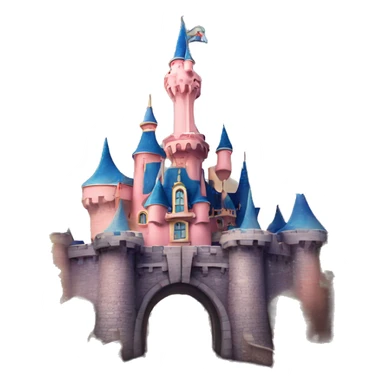 The castle from Disneyland Paris sticker