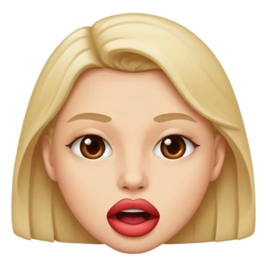 Sexual biting lip emoji sticker