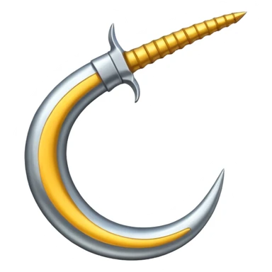 The sickle used by farmers sticker