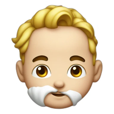 Mario as a baby sticker