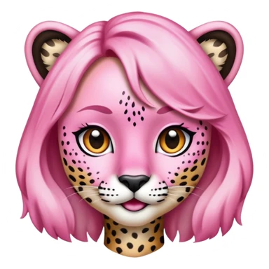pink y2k cheetah girl sticker