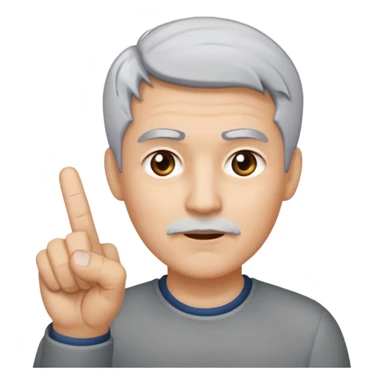 Orta parmak çeken fil sticker