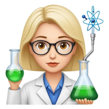 scientist woman sticker